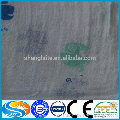 high quality pure cotton organic muslin fabric